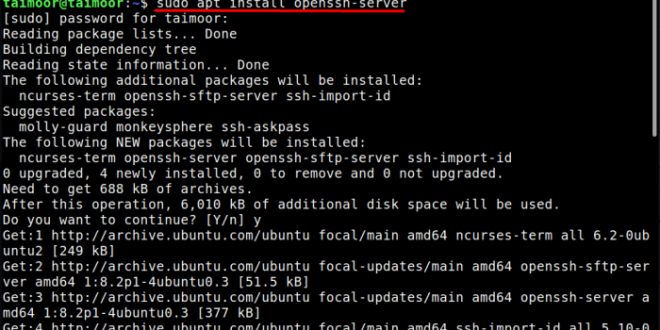 linux mint ssh server