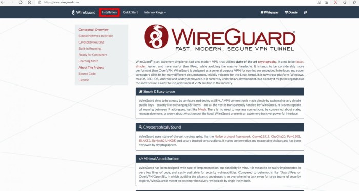 wireguard configuring vpn