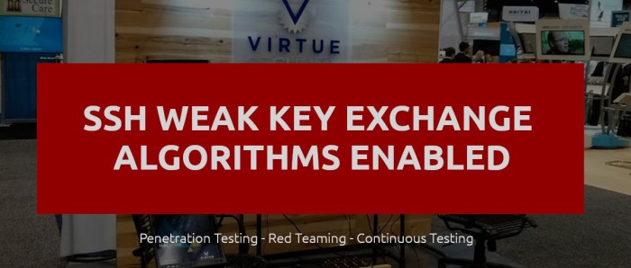 ssh server supports weak key exchange algorithms terbaru