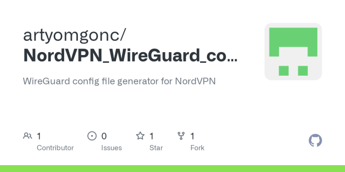 nordvpn wireguard config